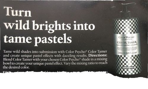 OSMO COLOR PHSYCHO COLOUR TAMER 250ml turns WILD BRIGHTS into TAME PASTELS - Picture 5 of 5