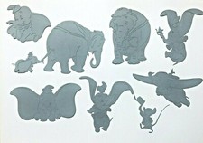 DUMBO THE BABY ELEPHANT  FRIENDS SILHOUETTE DIE CUT /CUTS, ADORABLE SET 