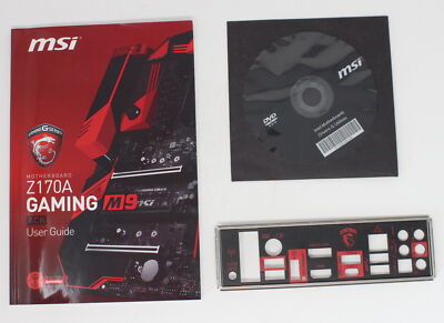 MSI Z170A Gaming M9 ACK - SET Handbuch ATX IO Shield Slotblende CD (#9276)