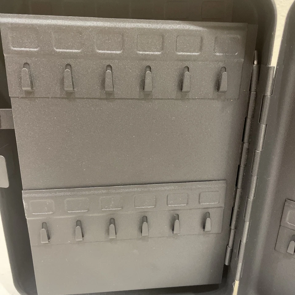 AdirOffice Key Safe Metal Cabinet Black Combination Lock 36 Key Hooks 10"x7" - Image 4 of 4