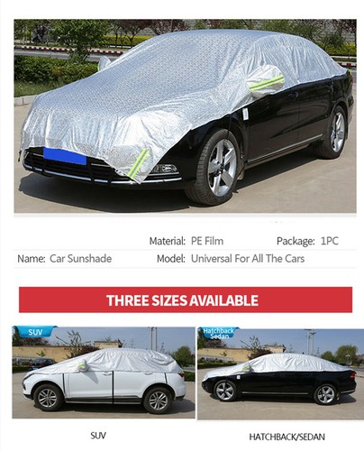 Universal Car SUV Half-body Cover For Outdoor Water Proof Rain Snow Sun Dust - Picture 9 of 15