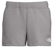 NWT The North Face Girl's Camp Fleece Shorts Athletic Gray Size XS 30 D315