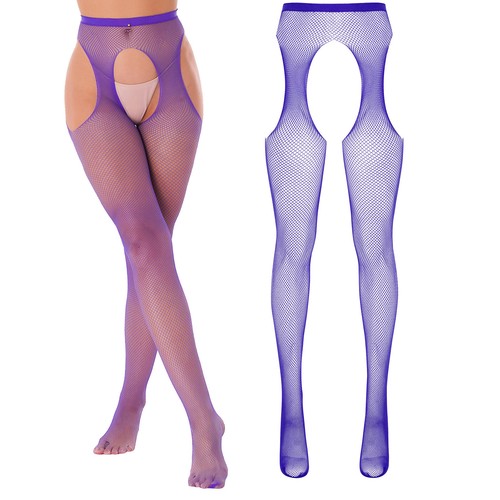 Womens Zipper Crotch Sheer Pantyhose Tights Crotch Pantyhose Stockings Clubwear - Picture 142 of 227