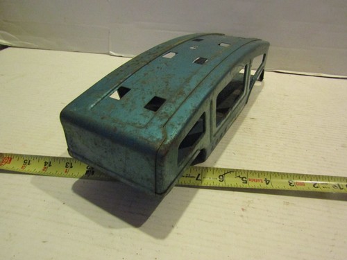 VINTAGE PRESSED STEEL TRUCK BODY TRAILER HAULER CAR AUTO STRUCTO FRAME RESTORE % - Picture 2 of 5