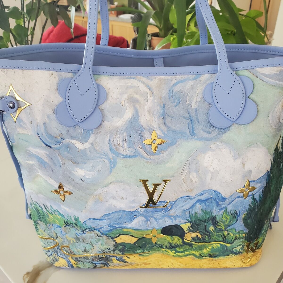 Louis Vuitton Van Gogh Jeff Koons M43331 Neverfull MM W Louis Vuitton Van Gogh Jeff Koons M43331 Neverfull MM W