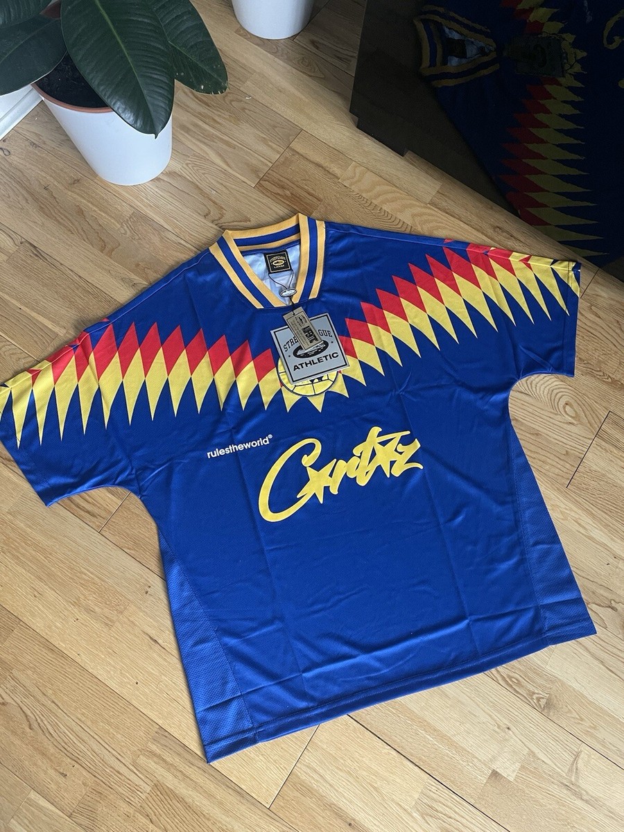Corteiz Club RTW Soccer Jersey サッカー CRTZ Corteiz Club RTW Blue Football Soccer Jersey Shirt