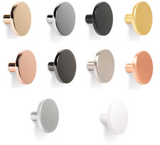 Viefe appendiabiti da parete Como Tondo Ganci Montaggio a muro Ø 41 MM