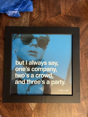 Andy Warhol Cartier Tank Quote Framed Andy Warhol Quote 10x10