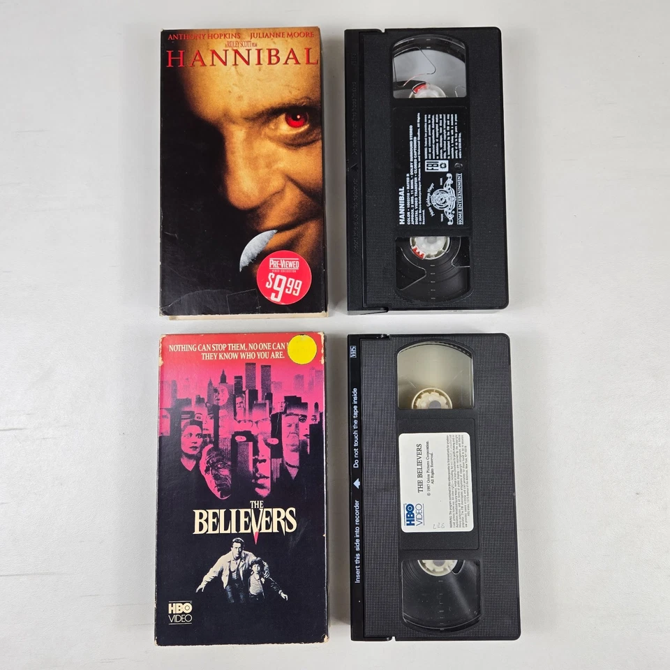 VHS Horror Lot Critters 4 Hell Night Rasputin Pitch Black The Believers Hannibal - Image 4 of 4