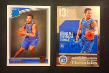 2018-19 Panini Jalen Brunson Rookie Card Lot Of 2 Chronicles, Silver Premium RC