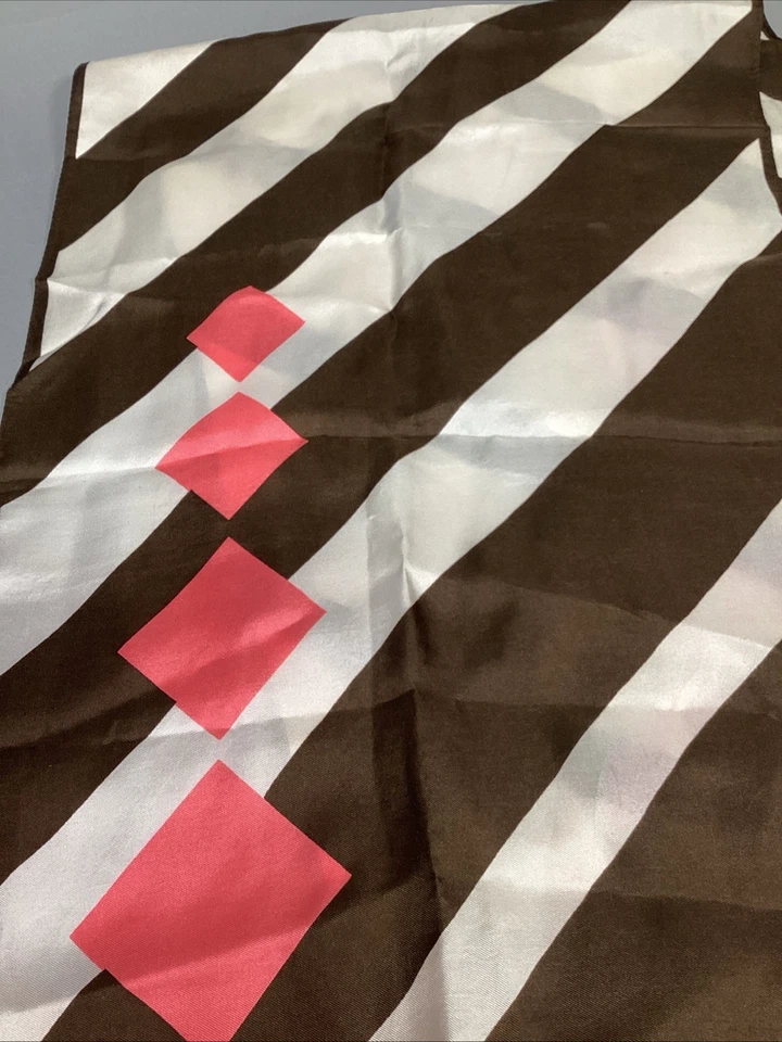 "Bufanda de seda Kreier vintage para mujer - 53x13""" Foto 3 de 4