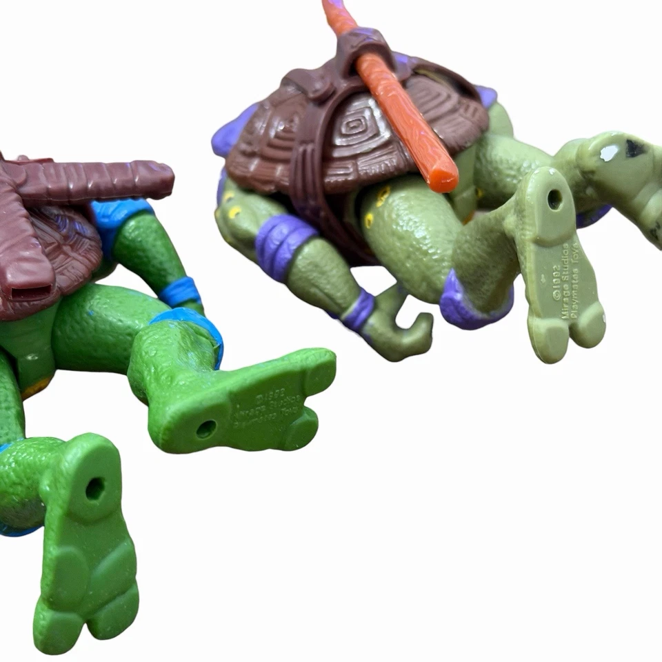 JUEGO COMPLETO x4 1992 TMNT Tortugas Ninja 4" Figuras de Acción Mirage Playmates Juguetes Foto 4 de 4