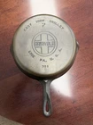 Griswold Erie PA Cast Iron No 7 Skillet Large Block Logo 701 D