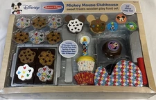 VTG Melissa & Doug Mickey Mouse Clubhouse Sweet Treats Wooden Play Food Set NOS