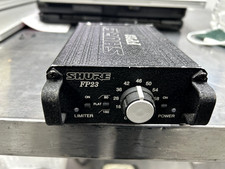 Shure FP23 Microphone Preamp 66dB Gain Balanced XLR Low Noise Battery Powered 