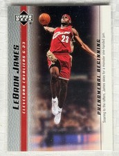 2003-04 UD Phenomenal Beginning - LeBron James #7 NBA Basketball Rookie Card. rookie card picture