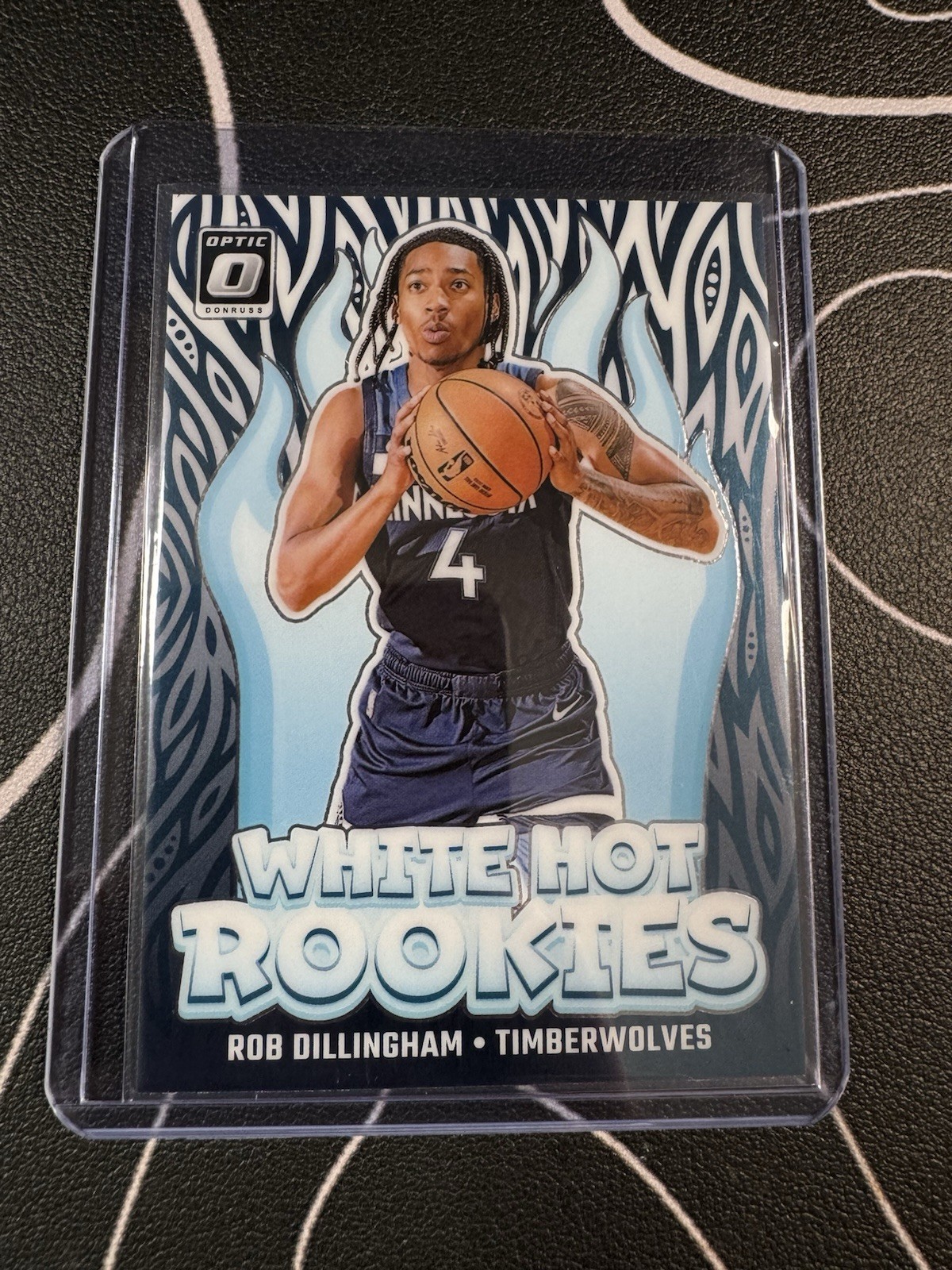 2024-25 Donruss Optic ROB DILLINGHAM White Hot Rookies #8 (RC) Timberwolves