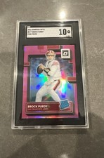 2022 Panini Donruss Optic - Rated Rookie Brock Purdy #277 Pink Prizm (RC)