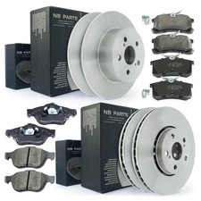 Bremsscheiben Bremsbeläge vorne hinten für Toyota Avensis T22 ab Bj 07.2001