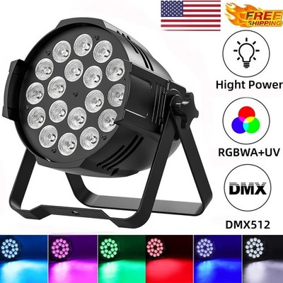 US 18x15W LED RGBWA+UV Led Par light 270W Stage Lighting DMX DJ Disco Party Show