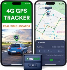 GPS Tracker for Vehicles with Magnet   4G LTE Real-Time Location Device with A