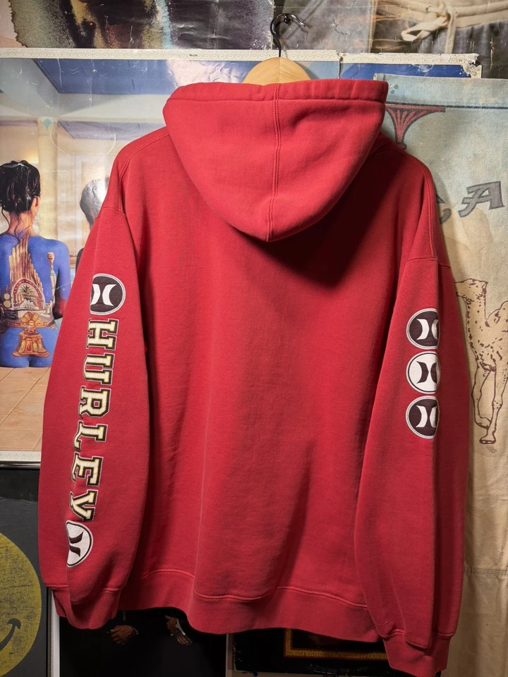 Sudadera con Capucha Hurley Años 90 EE. UU. Skate Surf Wear 1999 Fecha Talla XL Foto 2 de 4