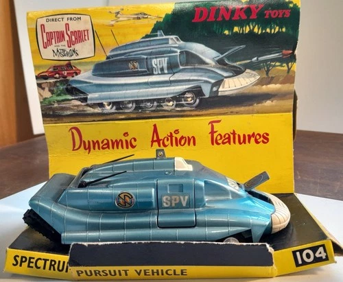 Vintage Dinky Toys 104 Spectrum Pursuit Vehicle SPV Boxed 1960's Captain Scarlet