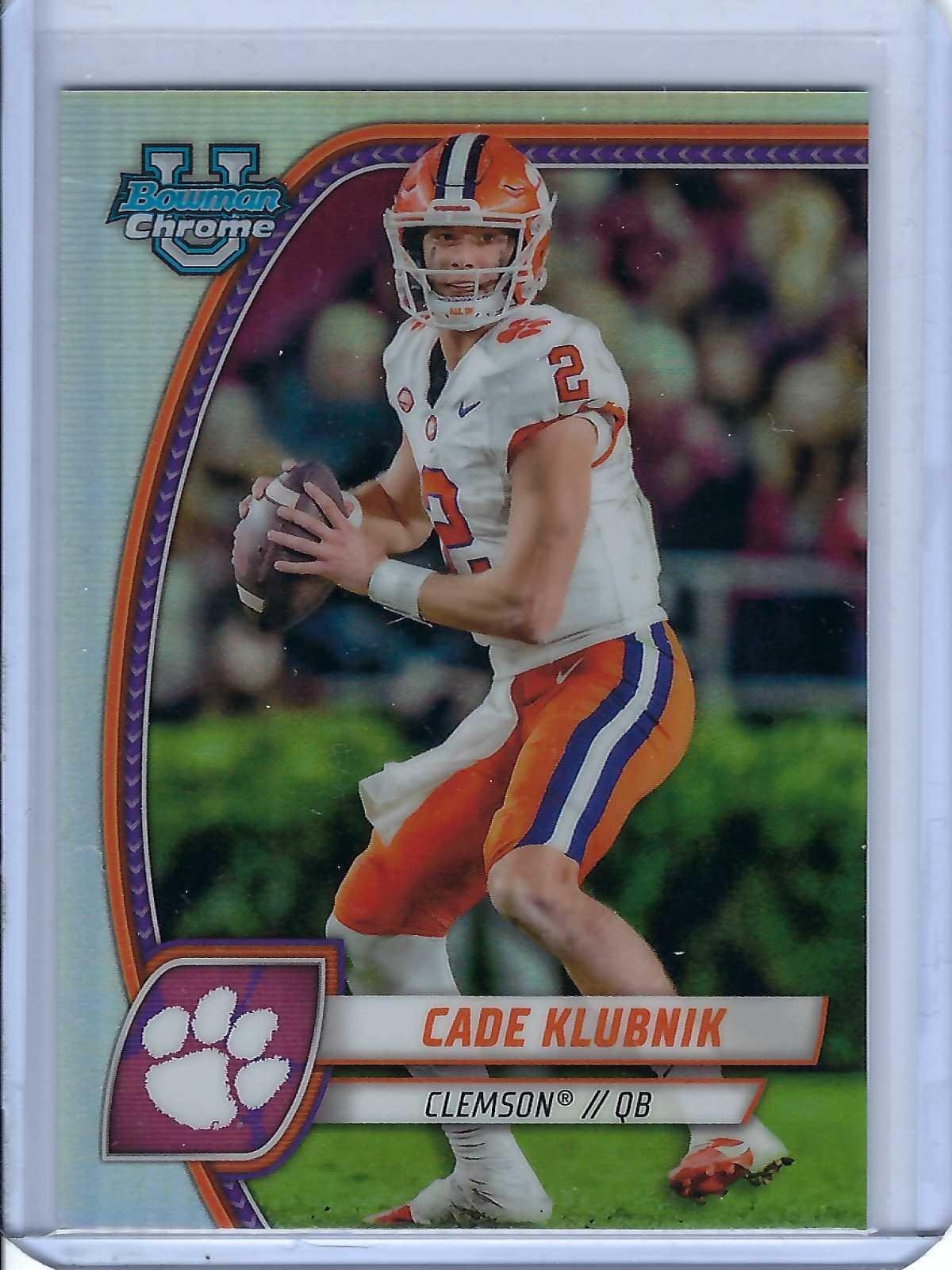 2024 BOWMAN UNIVERSITY CHROME SP IMAGE VARIATION REFRACTOR CADE KLUBNIK # SP-16