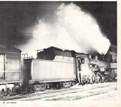 Canadian National 5133 Fort Frances Local Duluth Ontario 1956 Steam Mag Image