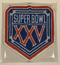 GIANTS SUPER BOWL 25 XXV Official Patch Only Willabee & Ward SIMMS TAYLOR 🔥