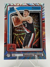 2024-25 Panini Donruss Rated Rookie Donovan Clingan #223 Holo Red Laser (RC)