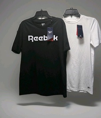 Nwt 2 Reebok Women's  T-Shirts, Tee  Size Med  1 White, 1 Black