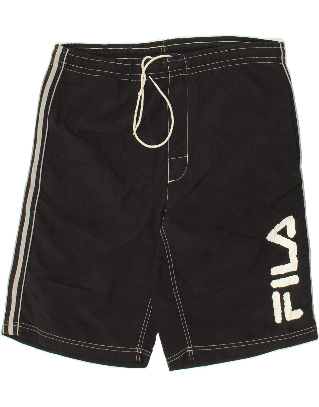 FILA pantaloncino sportivo uomo grafico medio nero poliammide BS25