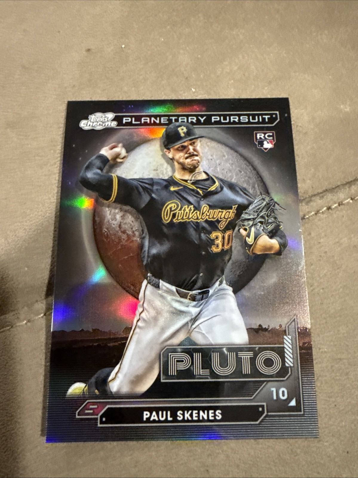 2024 Topps Chrome Cosmic Paul Skenes Rookie Planetary Pursuit Pluto SSP