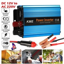 500W Car Power Inverter 12 Volt To 220V Electric Charger Invertors Converter UK