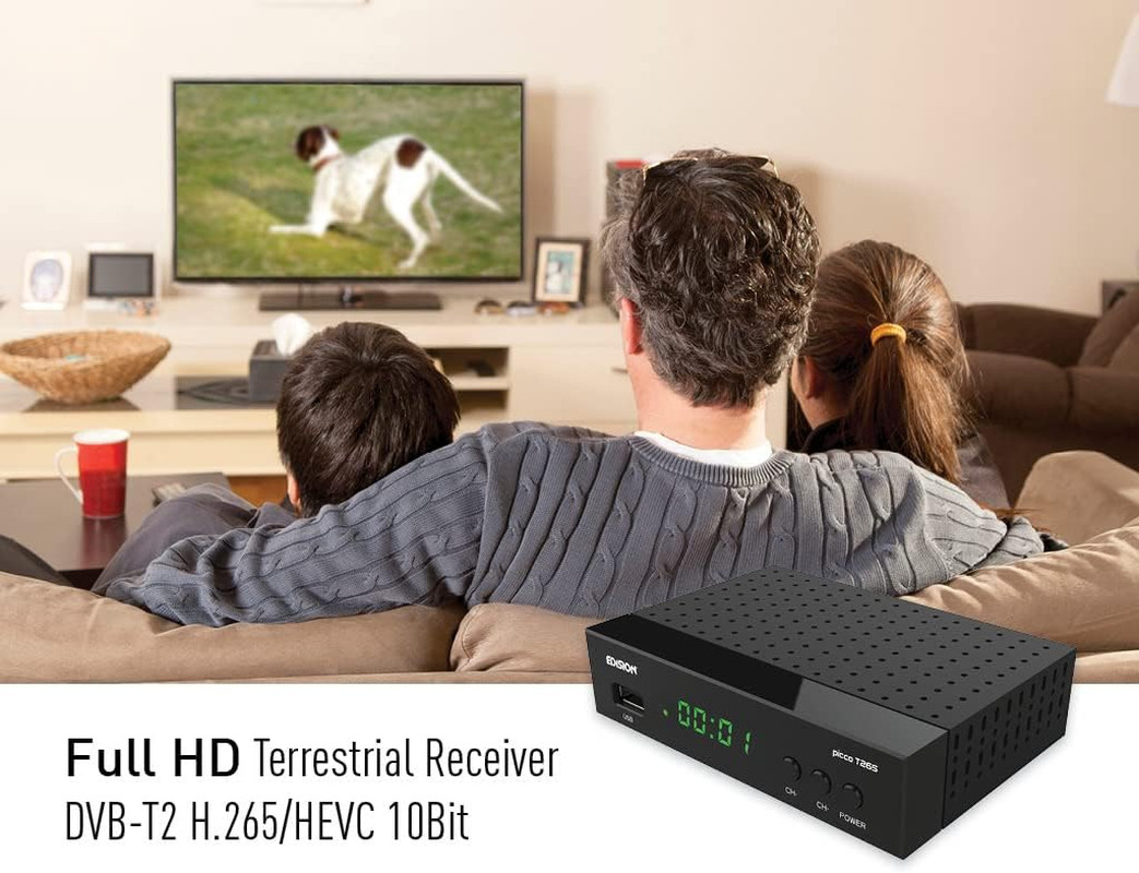 Decoder DVB-T2 PICCO T265 2024 HEVC 10 Bit - Risparmia e Rinnova la tua TV - 2