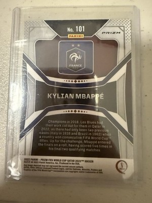 2022 Panini Prizm World Cup Qatar - Kylian Mbappe #101 Ice Prizm