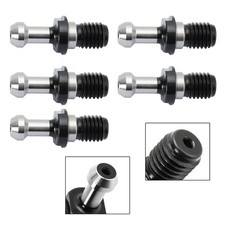 5 Stck CAT40 45&deg; 0.589" Ziehbolzen Halteknopf Passt F&uuml;r HAAS Silber