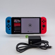 Nintendo Switch OLED Video Game Console HEG-001 Red/Blue