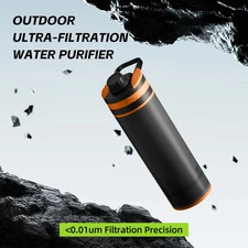 Filtered Water Bottle, Ultra-Fine Portable Purifier for Hiking Camping Travel
