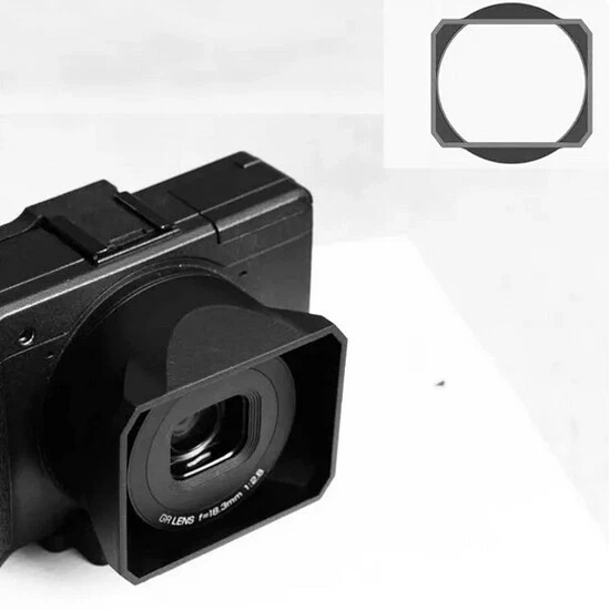 For Ricoh GR GR2 3D Print PC Rectangle Lens Hoods Adapter Ring Cap Cover - Image 3 of 4
