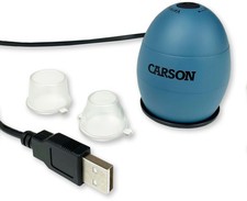 Carson zOrb LED Lighted USB Digital Computer Microscope, Blue, Small, MM-500