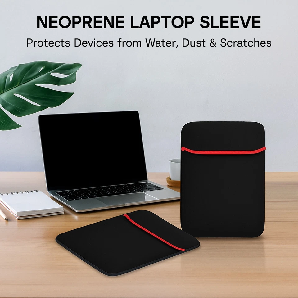 7" 8" 10" 11" 12" 14" Neoprene Laptop Sleeve Case Cover Bag For Laptop & Tablet - Image 2 of 4