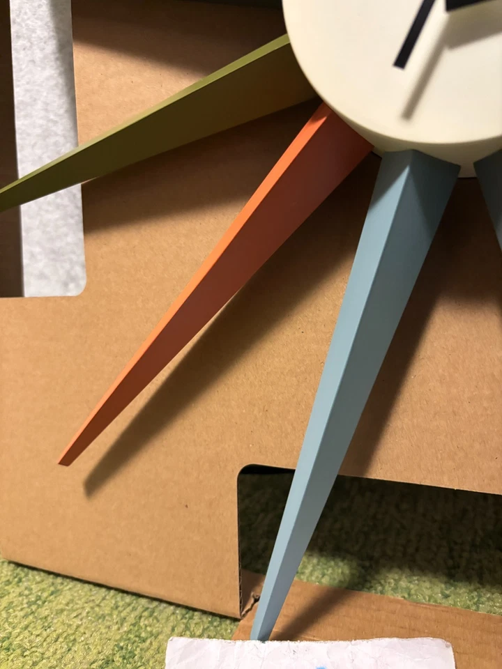 George Nelson Sunburst Wall Clock Multi Color Reproduct Design Furniture Mid 20 - Image 3 of 4