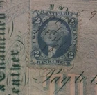 SLING'S 🪙 RARE Vintage 1863 Newark New Jersey Bank Check