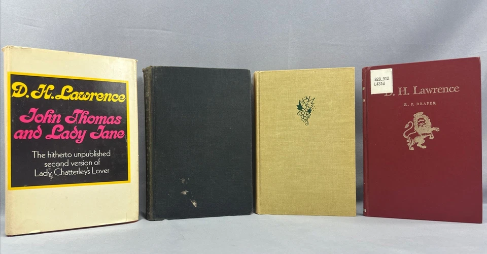 Book Lot of 4 DH Lawrence Mixed Titles Hardcover Books Vintage - Image 2 of 4