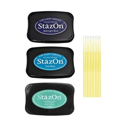 StazOn Multi-Surface Solvent Ink Pad Bundle - 3 Pk StazOn Solvent Ink Pads -