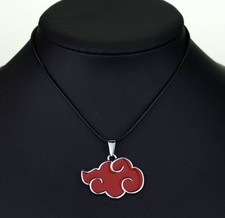 Akatsuki Cosplay-Halskette mit Anhänger, rote Wolke