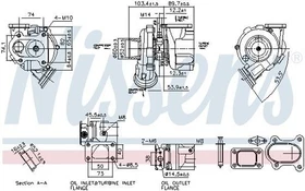 Turbolader NISSENS 93764 passend für MERCEDES-BENZ VARIO Kasten/Kombi VARIO Bus