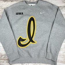 Nike Iowa Hawkeyes Crewneck Sweatshirt Mens Medium